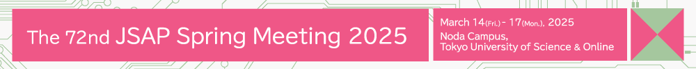 The 72nd JSAP Spring Meeting 2025